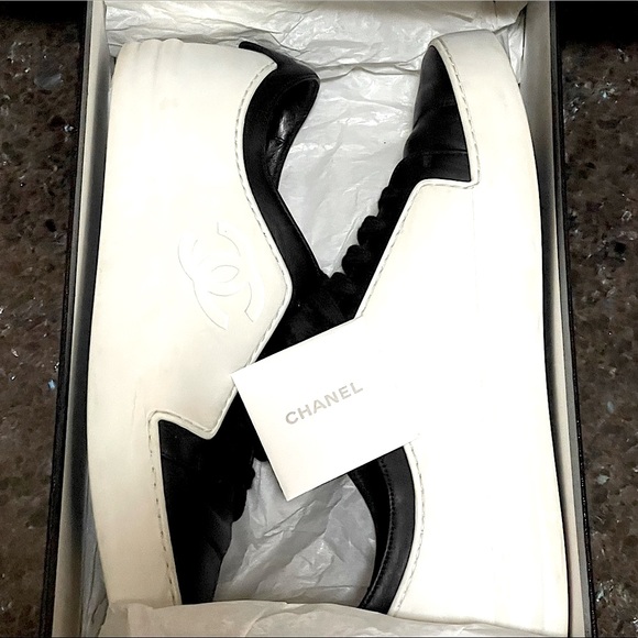 Chanel Pre-Fall 2017 mens leather sneakers - Picture 6 of 16